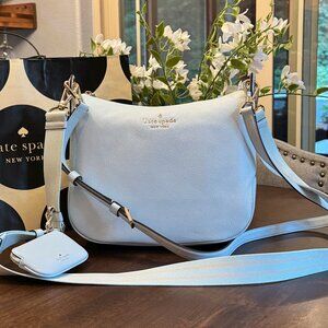 Kate Spade Rosie Shoulder Crossbody with Coin Purse Pouch - Crisp Sky